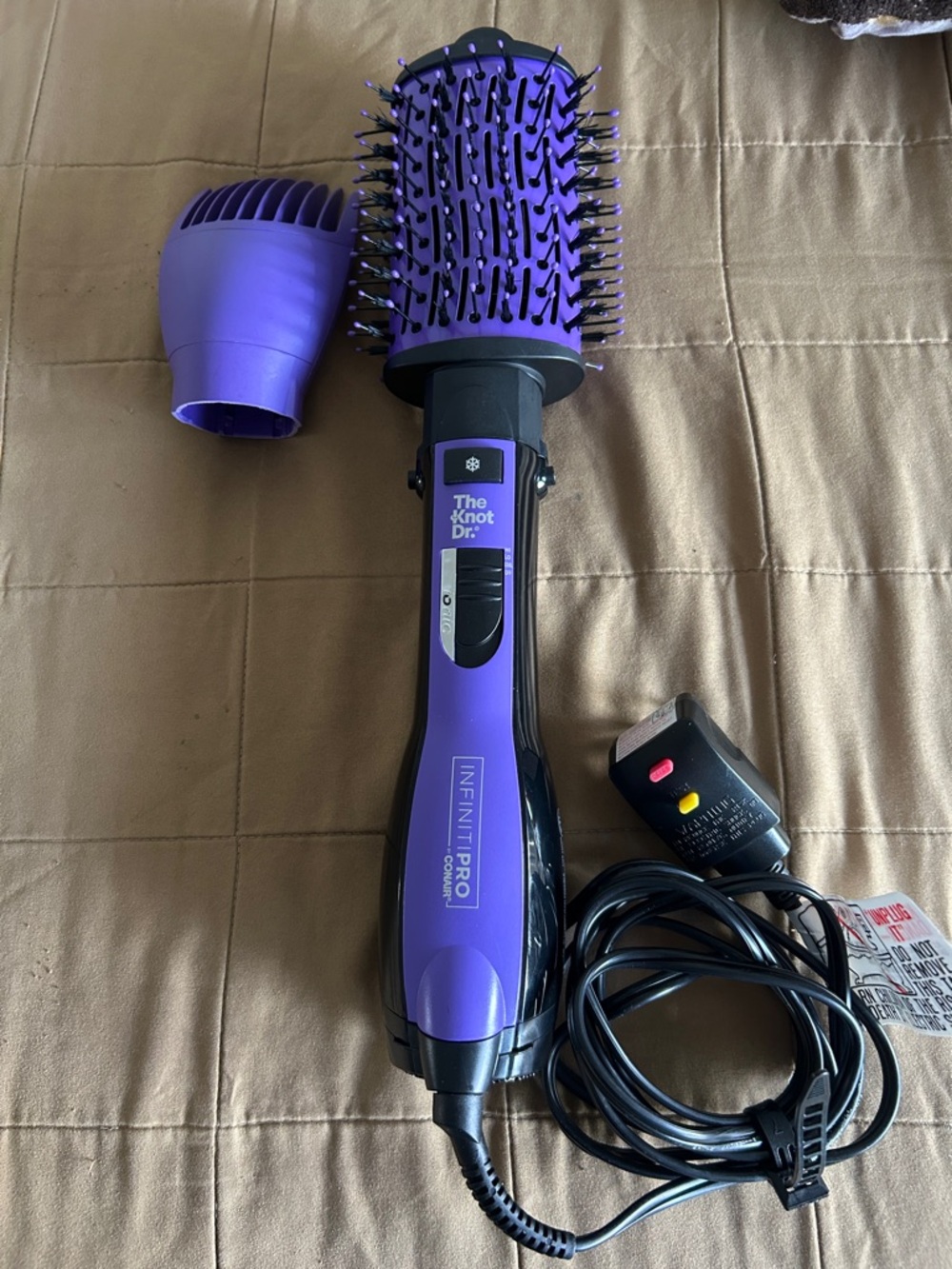 INFINITIPRO The Knot Dr. Purple Hot Air Styling Brush